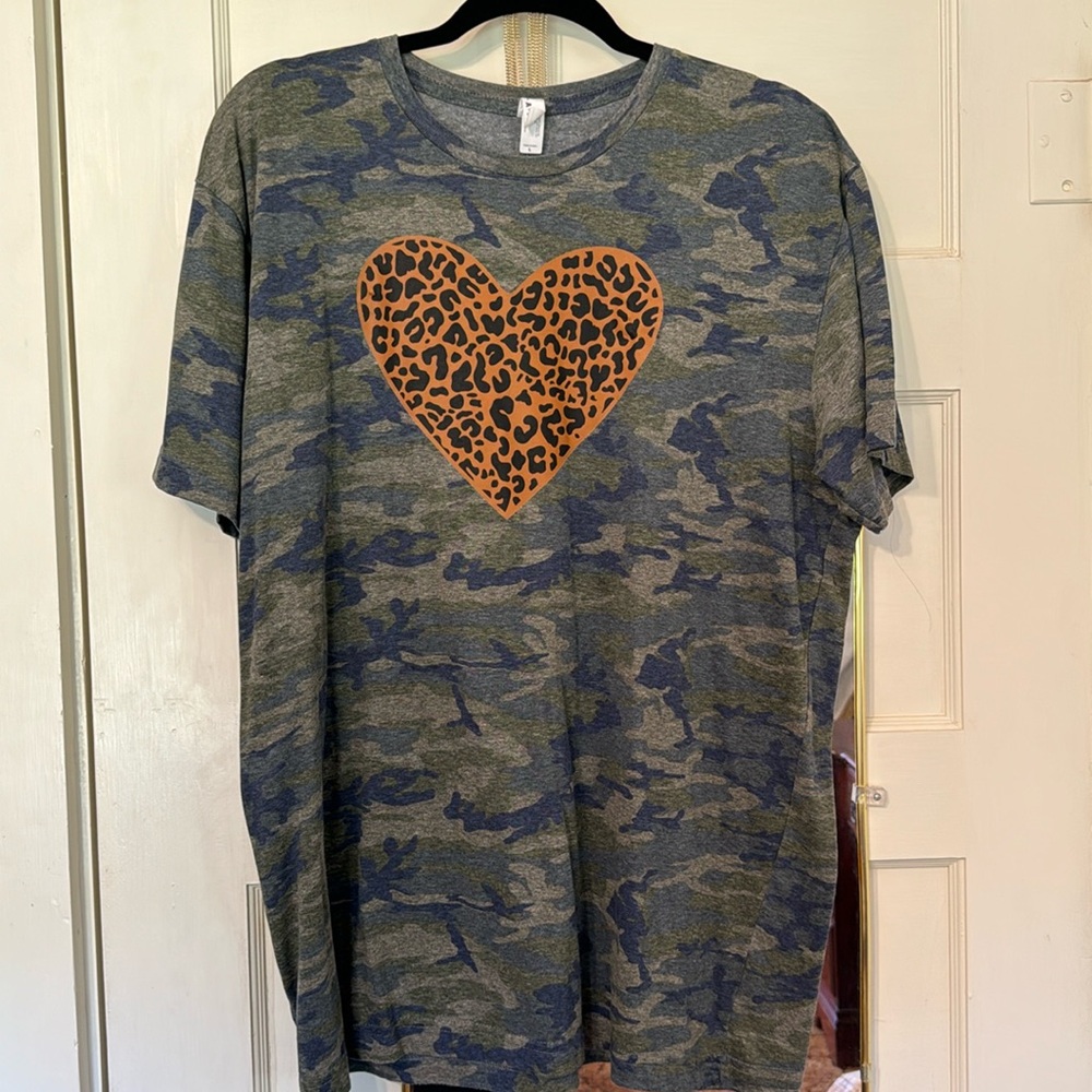 Cute camo and leopard t-shirt